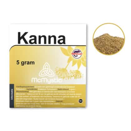 Kanna 5 Gram Front view + contents McMystic