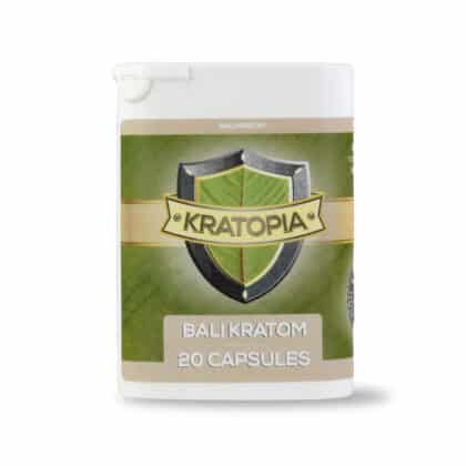 Kratom Kapseln weiß Vorderansicht Kratopia