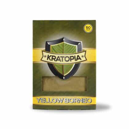 Yellow Borneo Kratom vista frontale Kratopia